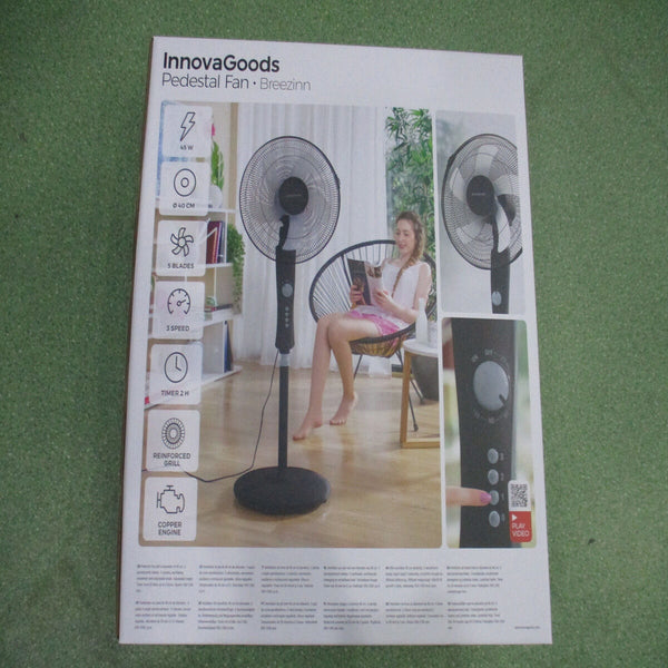 Freistehender Ventilator InnovaGoods Breezinn Schwarz 45 W