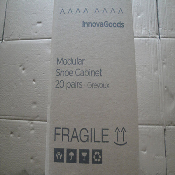 Tragbares Modul-Schuhregal InnovaGoods Grau