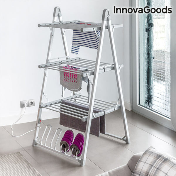 Klappbarer elektrischer Wäscheständer Verayer InnovaGoods IG114383 Aluminium Grau (Restauriert B)