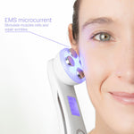 Gesichtsmassagegerät mit Radiofrequenz, Phototherapie und Elektrostimulation Wace InnovaGoods V0103440 Weiß (Restauriert B)