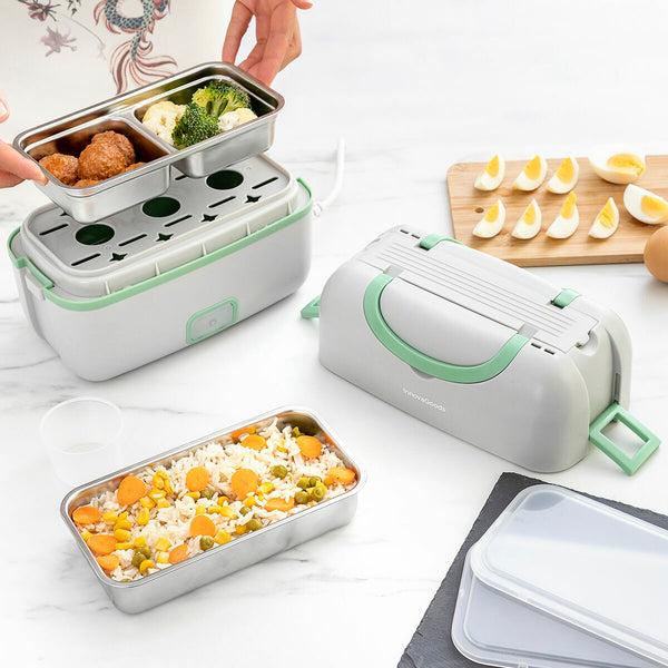 Elektrische 3-in-1-Dampf-Lunchbox mit Rezepten Beneam InnovaGoods ABS Kunststoff rechteckig (Restauriert B)