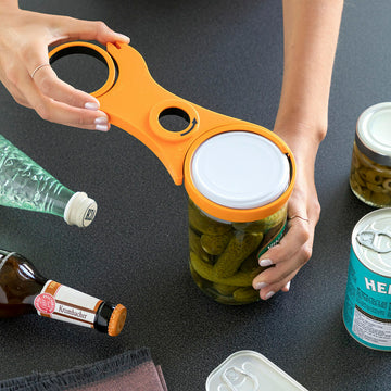 5 in 1 Mehrzweck Flaschenöffner InnovaGoods Orange Polypropylen (Restauriert A)