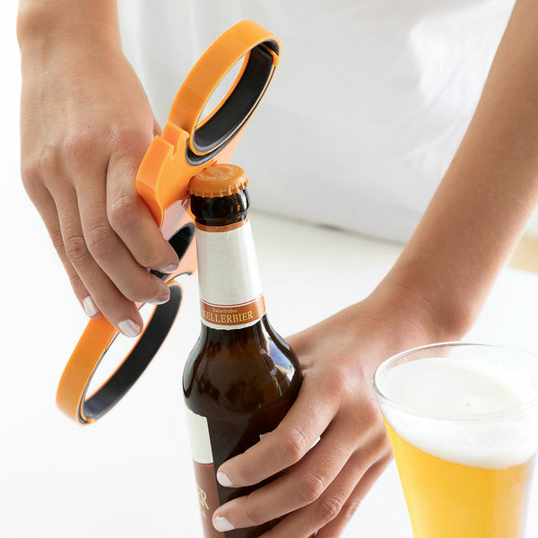 5 in 1 Mehrzweck Flaschenöffner InnovaGoods Orange Polypropylen (Restauriert A)