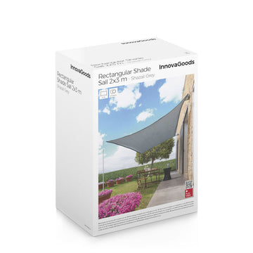 Sonnensegel Shazail InnovaGoods Grau 2 x 3 m (Restauriert B)