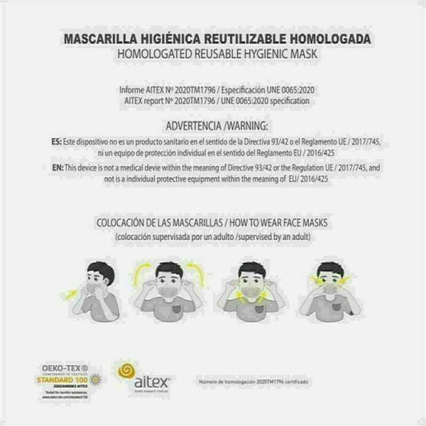 Wiederverwendbare Stoff-Hygienemaske Friends black