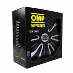 Radkappe OMP Magnum Speed Schwarz Silberfarben 15" (4 uds)