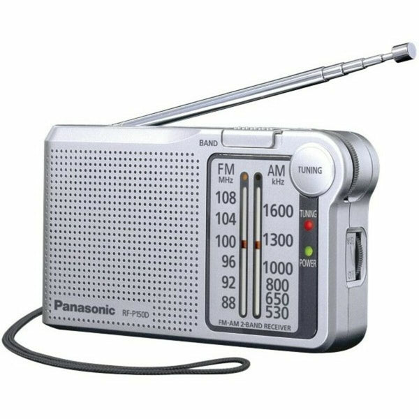 Tragbares Radio Panasonic Silberfarben