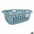 Wäschekorb Tontarelli Hipster Blau 50 L 66 x 44 x 25 cm (6 Stück)