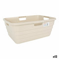 Wäschekorb Tontarelli Maya Beige Kunststoff 54,5 x 37,5 x 22 cm (12 Stück)