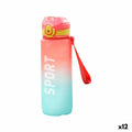 Wasserflasche Bewinner Bunt 600 ml 7,4 x 7,4 x 19 cm (12 Stück)