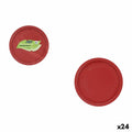 Geschirr-Set Algon Rot 20 cm 10 Stücke (24 Stück)
