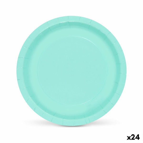 Geschirr-Set Algon Aquamarin 20 cm 10 Stücke (24 Stück)