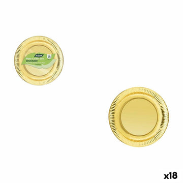 Geschirr-Set Algon Gold 18 cm 12 Stücke (18 Stück)