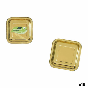 Geschirr-Set Algon Gold 20 cm 10 Stücke (18 Stück)