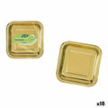 Geschirr-Set Algon Gold 23 cm 10 Stücke (18 Stück)