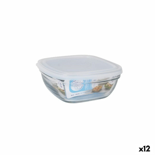 Lunchbox Duralex Weiß Durchsichtig 610 ml (12 Stück)