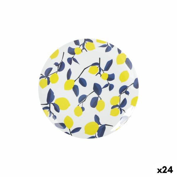 Flacher Teller La Mediterránea Zitronengelb 25,5 cm (24 Stück)