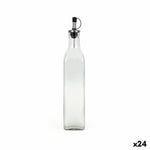 Ölfläschchen Anna Durchsichtig Silberfarben Glas 0,5 L (24 Stück)