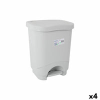 Mülleimer mit Pedal Tontarelli Idea Grau 18 L (4 Stück)