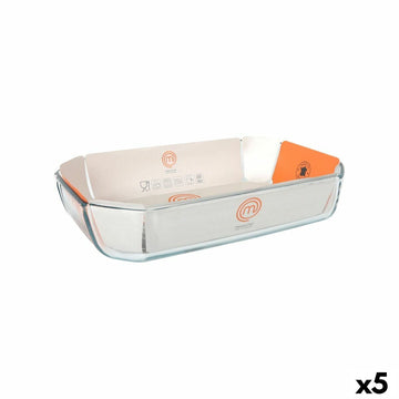 Kochschüssel MasterChef rechteckig 3,2 L 33 x 22 x 6,5 cm 33 x 22 cm (5 Stück)