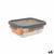 Lunchbox hermetisch MasterChef Grau Durchsichtig rechteckig 1,04 L (6 Stück)