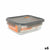 Lunchbox hermetisch MasterChef Grau Durchsichtig rechteckig 1,5 L (6 Stück)