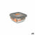Lunchbox hermetisch MasterChef Grau Durchsichtig karriert 310 ml (12 Stück)