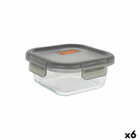 Lunchbox hermetisch MasterChef Grau Durchsichtig karriert 1,1 L (6 Stück)