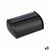 Brotkorb Quttin Schwarz Metall 43,5 x 27,5 x 18,5 cm (3 Stück)
