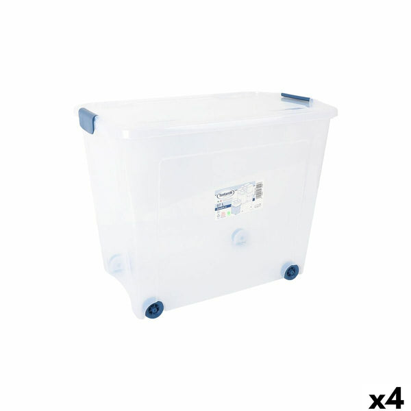 Aufbewahrungsbox mit Rädern Tontarelli 59 x 38'5 x 47'5 cm (4 Stück)