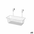 Mehrzweckkorb Confortime Grau Metall 28 x 15 x 21 cm (12 Stück)