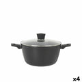 Topf mit Deckel MasterChef 28 cm (4 Stück)