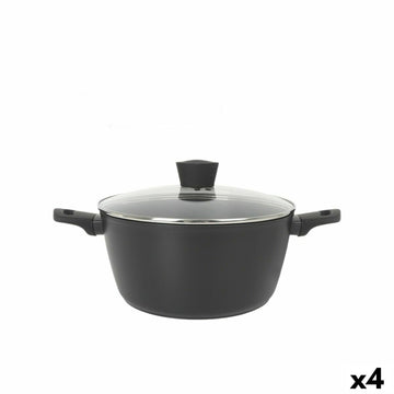 Topf mit Deckel MasterChef 28 cm (4 Stück)