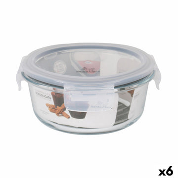 Lunchbox hermetisch Santa Clara Durchsichtig 650 ml (6 Stück)