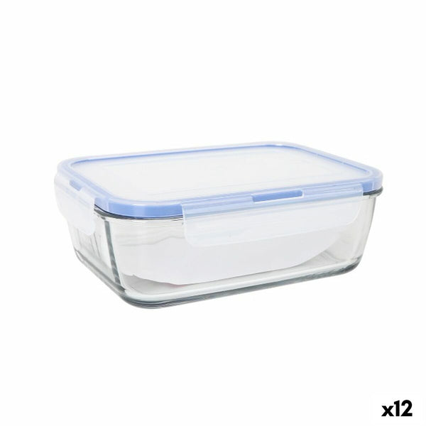 Lunchbox hermetisch LAV Grau Durchsichtig 1,2 L (12 Stück)