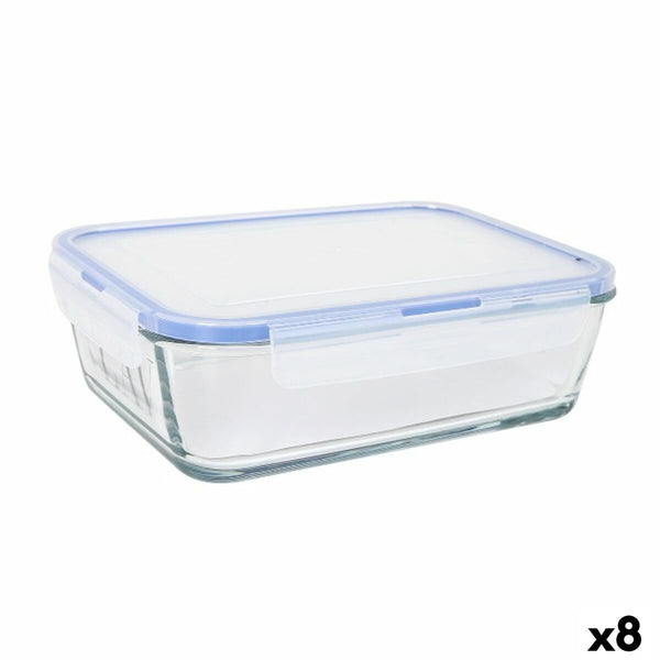 Lunchbox hermetisch LAV Grau Durchsichtig 1,9 L (8 Stück)