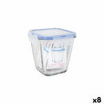 Lunchbox hermetisch LAV Blau Durchsichtig 700 ml (8 Stück)