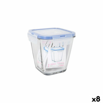 Lunchbox hermetisch LAV Blau Durchsichtig 700 ml (8 Stück)