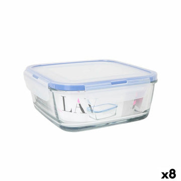 Lunchbox hermetisch LAV Blau Durchsichtig 1,15 L (8 Stück)