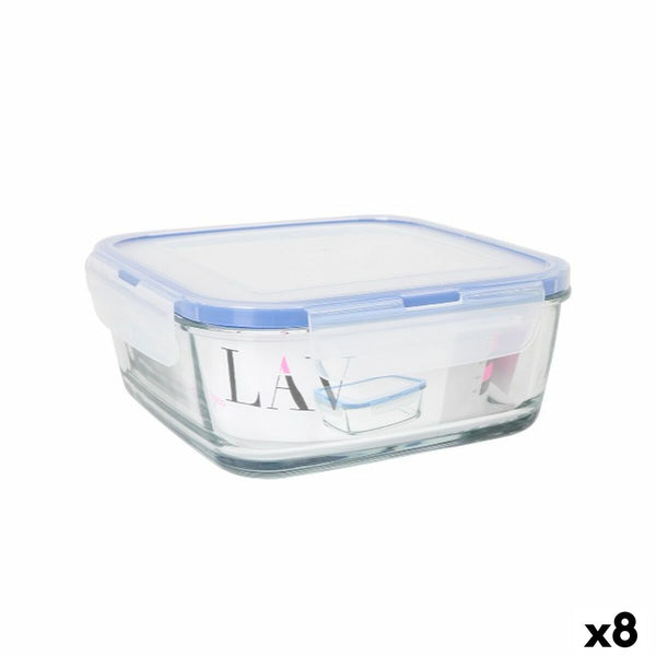 Lunchbox hermetisch LAV Blau Durchsichtig 1,15 L (8 Stück)