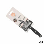 Schälmesser MasterChef Schwarz Silberfarben Edelstahl 7 cm (24 Stück)