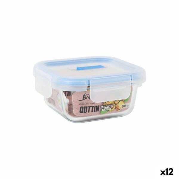 Lunchbox hermetisch Quttin Boho Durchsichtig 0,3 L (12 Stück)