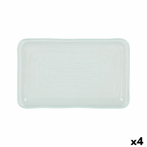 Tablett für Snacks rechteckig 30 x 14 cm (6 Stück)