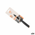 Küchenmesser MasterChef Schwarz Silberfarben 9 cm (24 Stück)