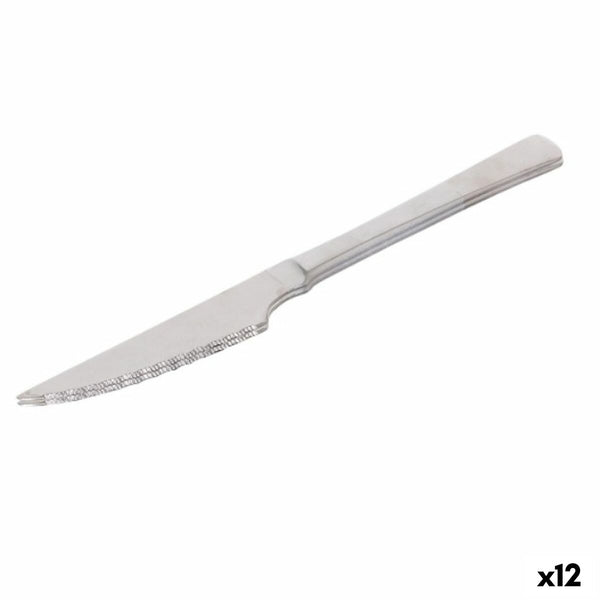 Steakmesser-Set Quttin Madrid Silberfarben Edelstahl 21 x 2 x 0,5 cm 2 Stücke (12 Stück)