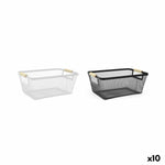 Mehrzweckkorb Confortime Metall 33,2 x 22,6 x 13,5 cm (10 Stück)