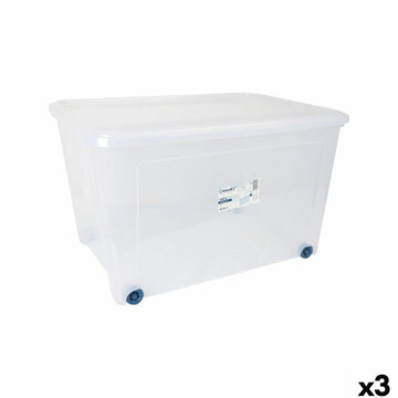 Aufbewahrungsbox mit Rädern Tontarelli 78,2 x 58,2 x 47 cm (3 Stück)