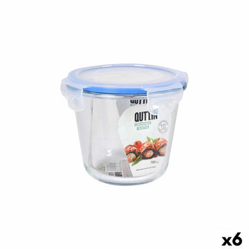 Lunchbox hermetisch Quttin Durchsichtig 700 ml (6 Stück)