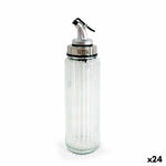 Ölfläschchen Quttin OTTICO Durchsichtig Silberfarben Glas 0,5 L 6 x 6 x 30,5 cm (24 Stück)