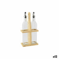 Gewürzset Quttin Braun Durchsichtig Glas Bambus 0,5 L 2 Stücke (12 Stück)